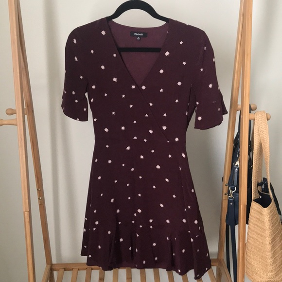 Madewell silk flutter hem dress - Picture 2 of 5